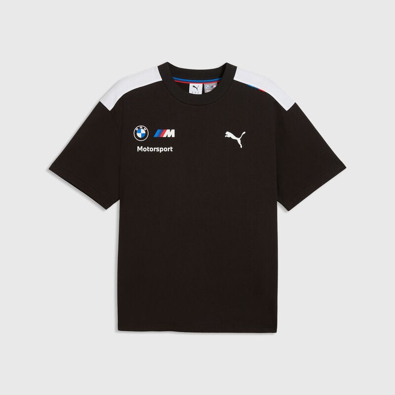 PUMA Team Drivers T-Shirt ss26 - BMW Motorsport - Puma black XS for males - Fuel For Fans F1 Merchandise store
