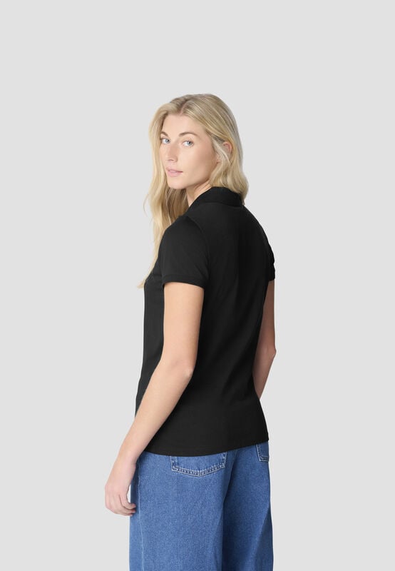 CORE WOMENS MICRO SYMBOL POLO - model