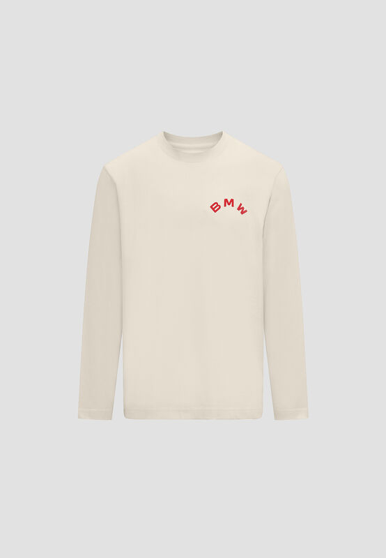 BMW Raw Long Sleeve T-shirt 24ss - BMW Lifestyle - Beige XS - 8719203421759 - Fuel For Fans F1 Merchandise store