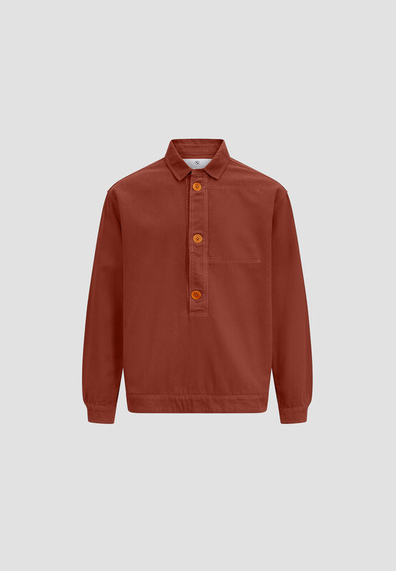 BMW Canvas shirt 24ss - BMW Lifestyle - Tibetan red XS - 8719203424767 - Fuel For Fans F1 Merchandise store