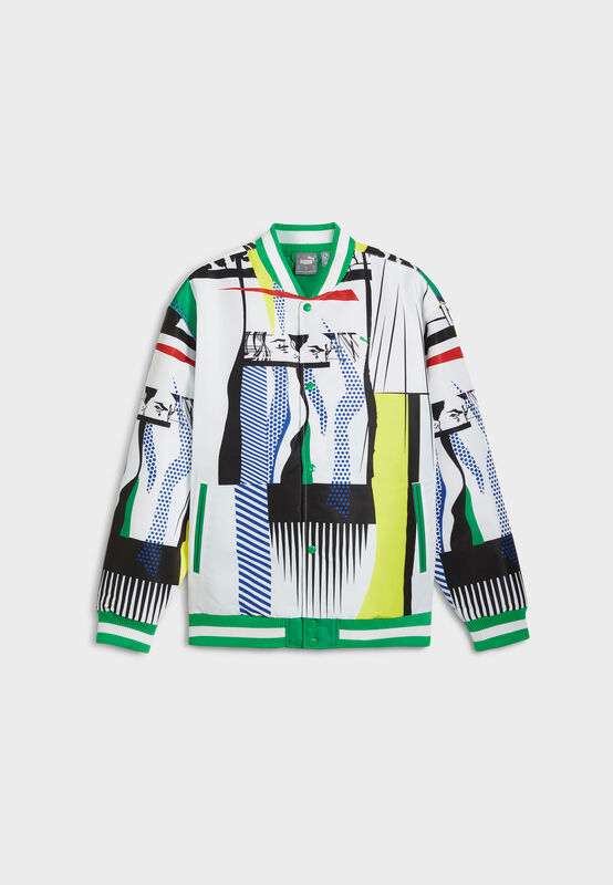 Puma BMW M Motorsport RL Bomber Jacket 24ss - BMW Lifestyle - Green / white S - 4099685986378 - Fuel For Fans F1 Merchandise store