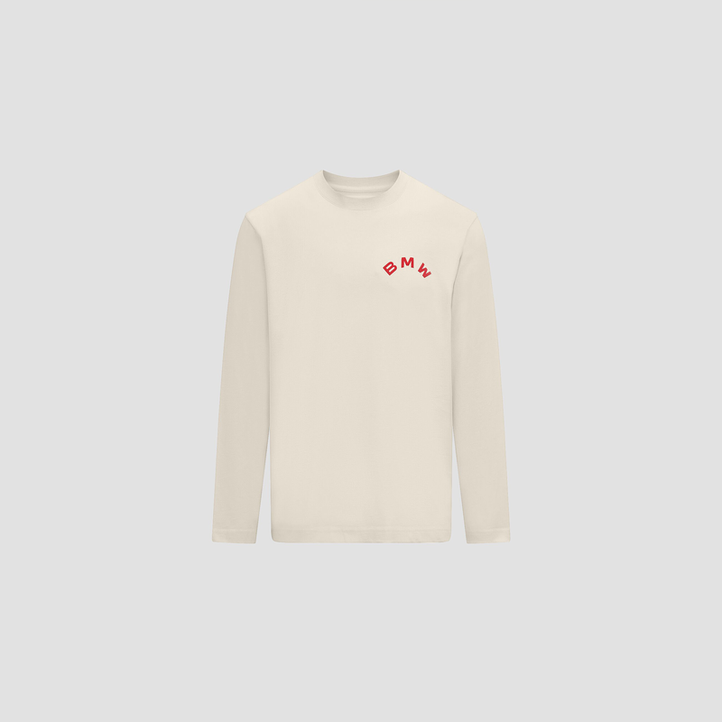 BMW Raw Long Sleeve T-shirt 24ss - BMW Lifestyle - Beige XXL - 8719203421803 - Fuel For Fans F1 Merchandise store
