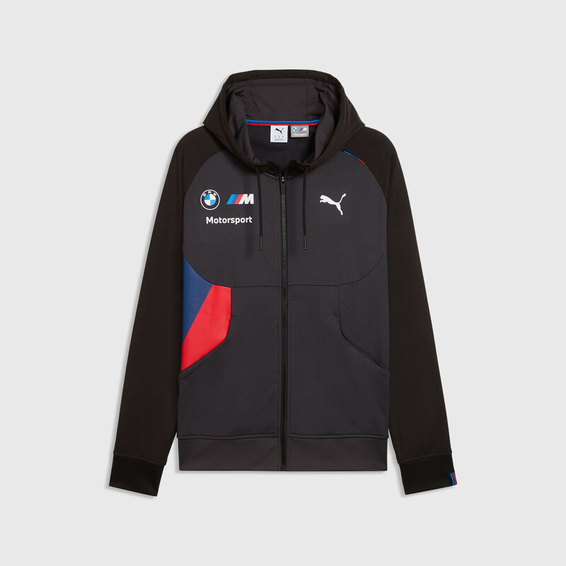 PUMA Team PUMATECH Hoodie ss26 - BMW Motorsport - Puma black XS for males - Fuel For Fans F1 Merchandise store
