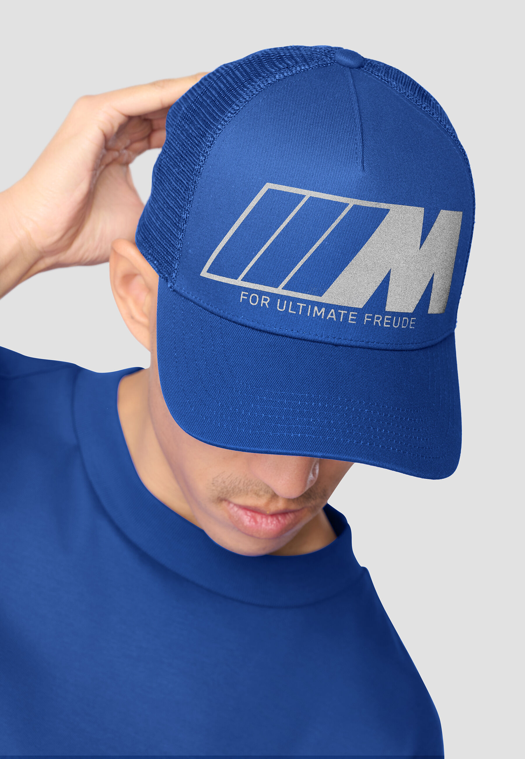 BMW M Trucker Cap Reflective Multicolor Unisex from Recycled Nylon Official BMW Lifestyle Store