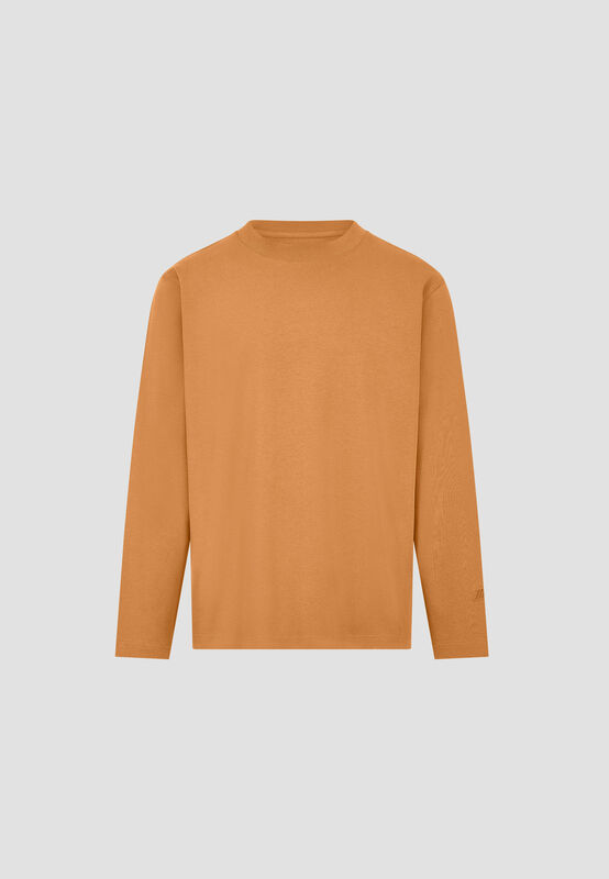 BMW M Oversized Long Sleeve T-shirt 24wa - BMW Lifestyle - Dark brown wood XS - 8719203477244 - Fuel For Fans F1 Merchandise store