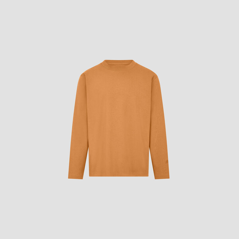 BMW M Oversized Long Sleeve T-shirt 24wa - BMW Lifestyle - Dark brown wood XS - 8719203477244 - Fuel For Fans F1 Merchandise store