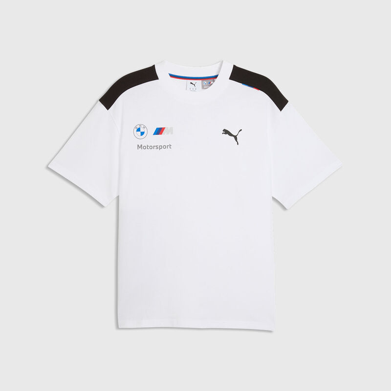 PUMA Team Drivers T-Shirt ss26 - BMW Motorsport - Puma white XL for males - Fuel For Fans F1 Merchandise store