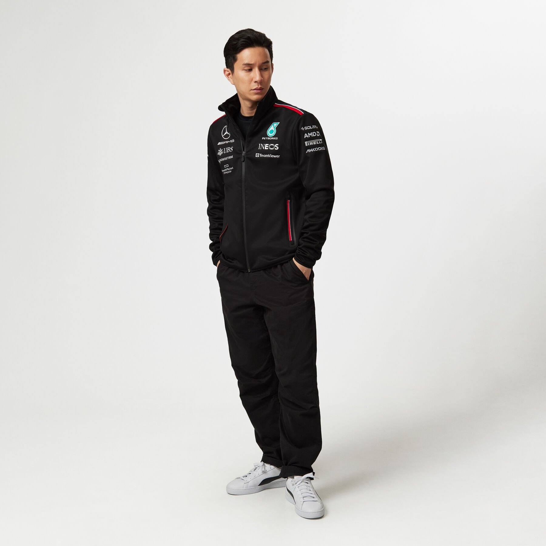 Chaqueta softshell del equipo 2023 Mercedes AMG F1 Fuel For Fans