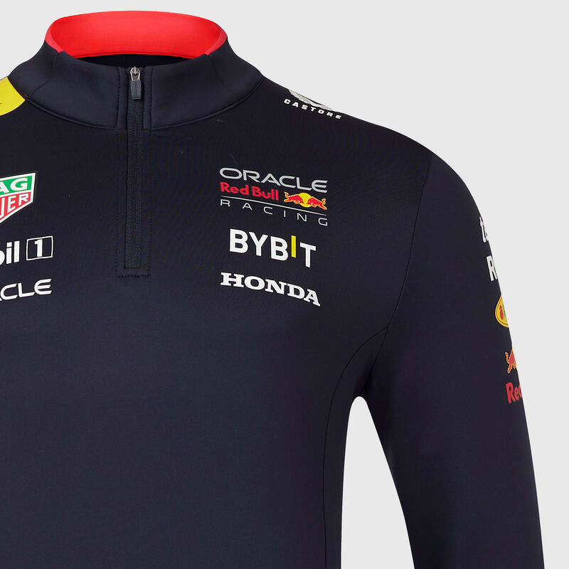 RBR RP UNISEX 1/4 ZIP MIDLAYER - navy