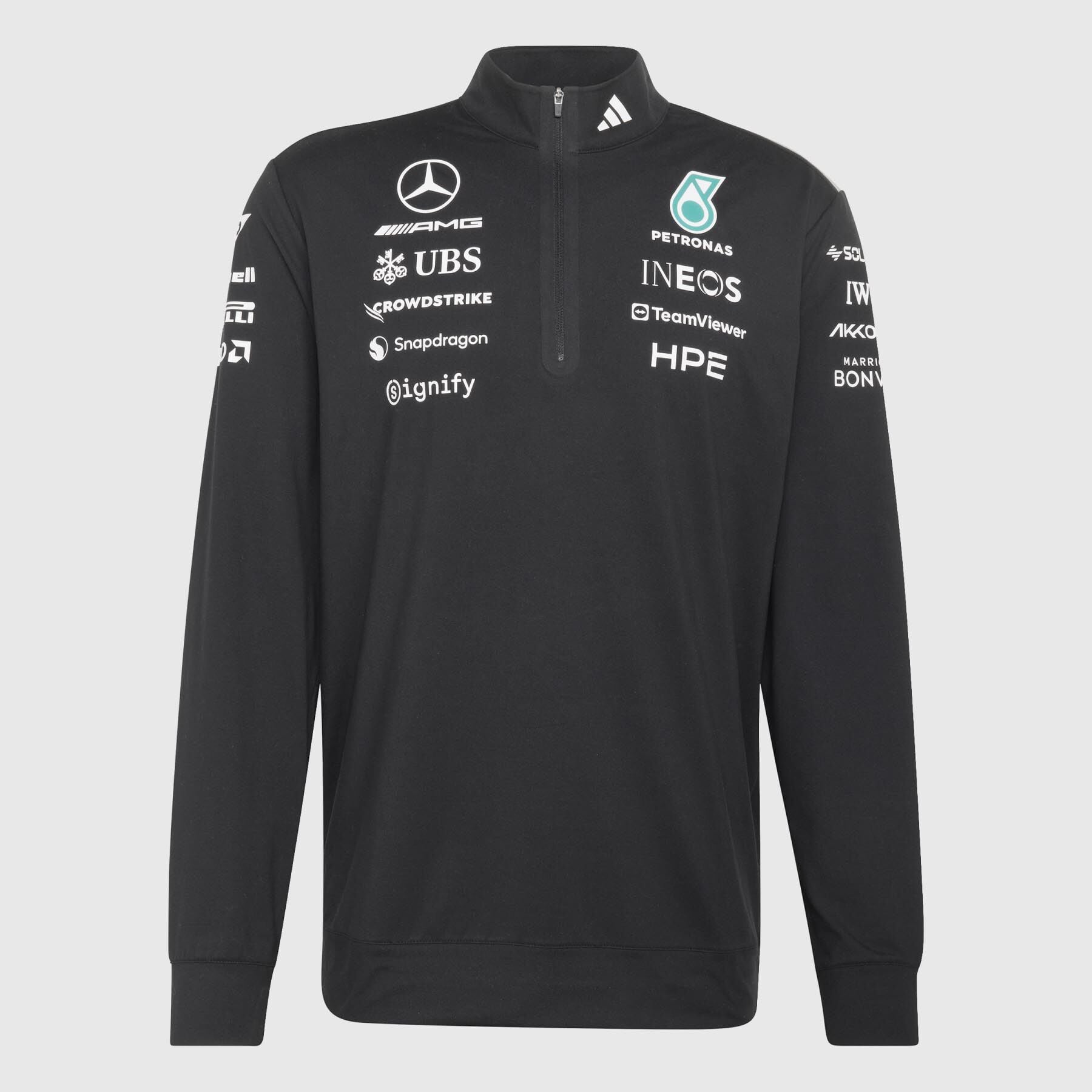 adidas 2026 Team Engineers 1/4 Zip Sweater - Mercedes-AMG F1
