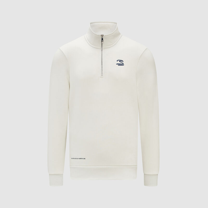 AS FW SEASONAL 1/4 ZIP - white