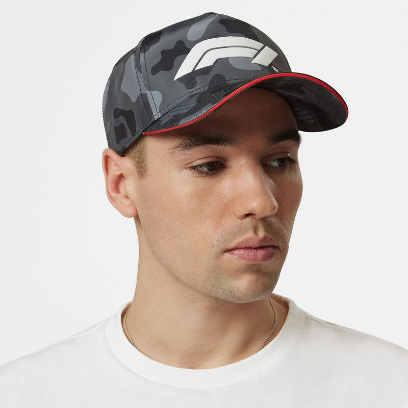 F1 FW CAMO CAP - black