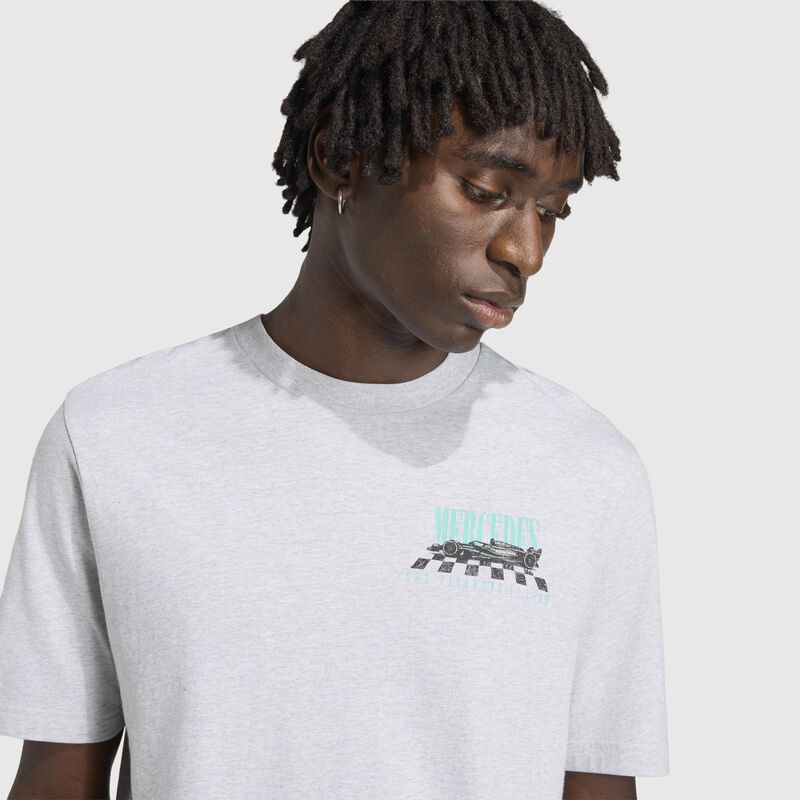 MAPF1 FW MENS CAR GRAPHIC TEE - Light Grey Heather