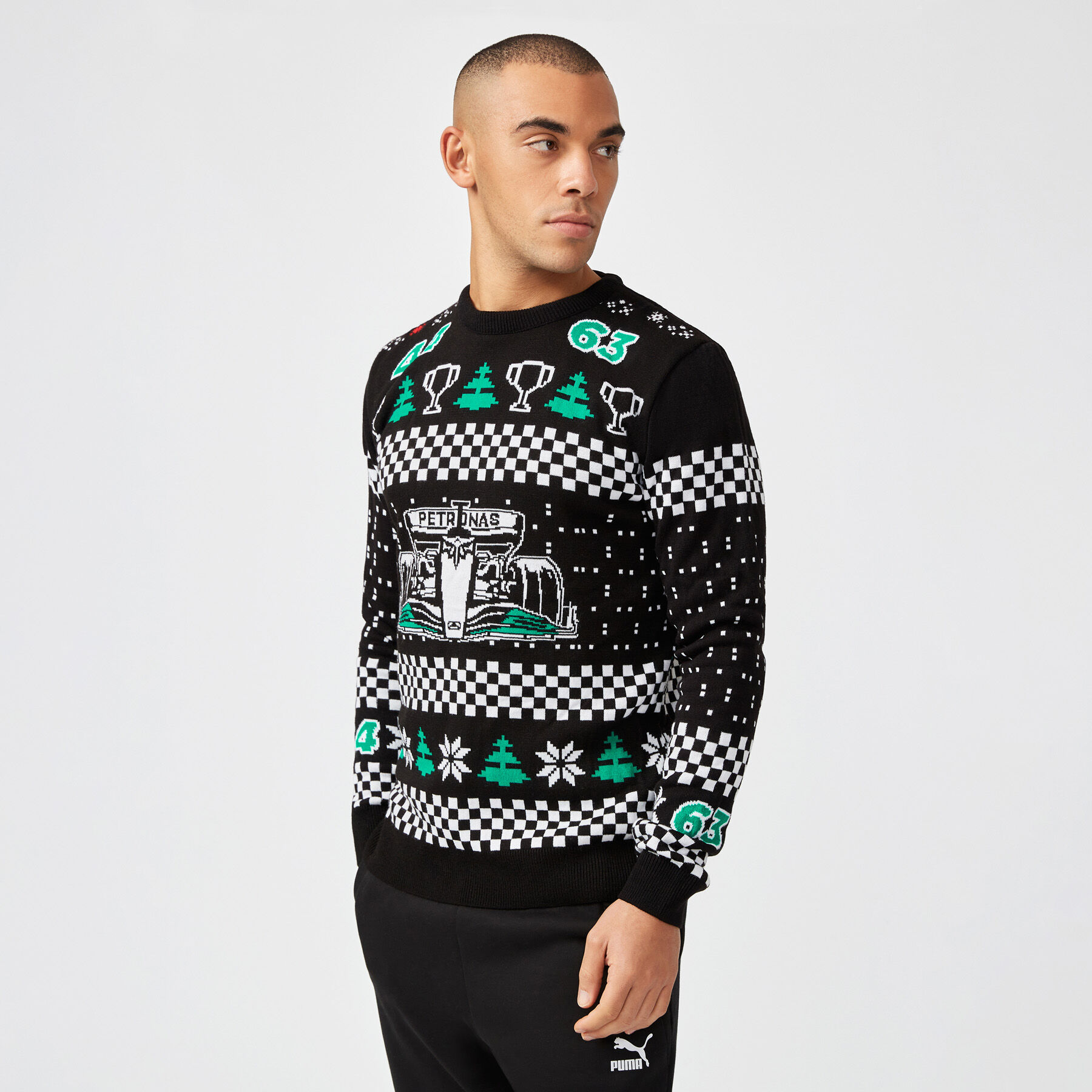 Christmas Sweater Mercedes AMG F1 Fuel For Fans