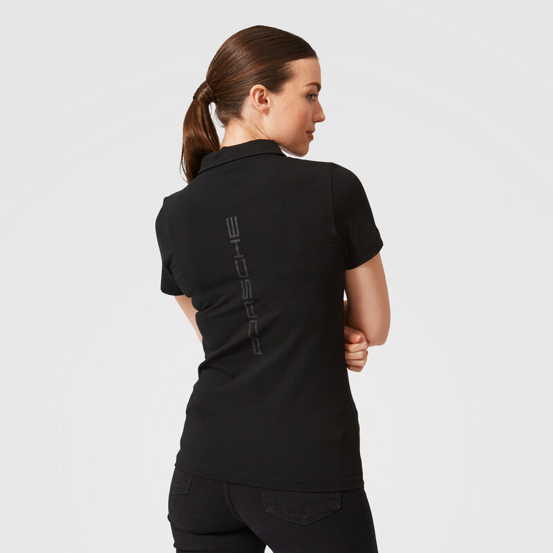 PORSCHE FW WOMENS POLO - black