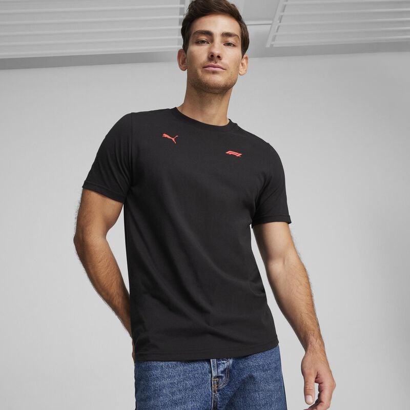 F1 FW MENS SMALL LOGO TEE - black
