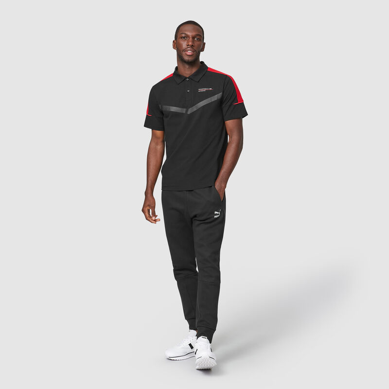 PORSCHE FW MENS POLO - black