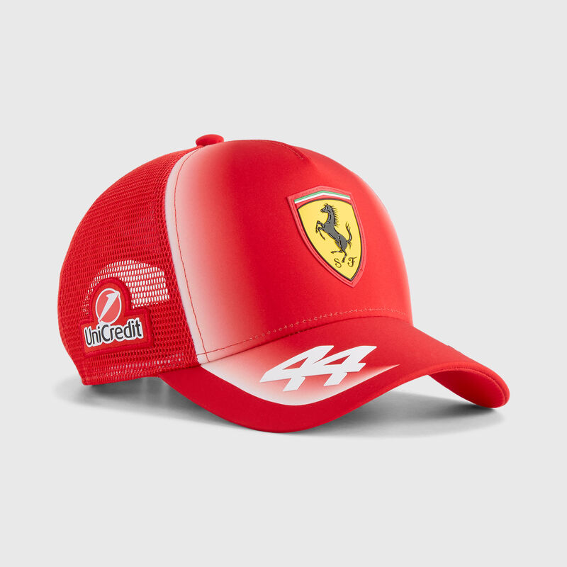 PUMA Kids 2026 Lewis Hamilton Trucker Cap 2026 - Scuderia Ferrari F1 - Puma red ONE SIZE - Fuel For Fans F1 Merchandise store