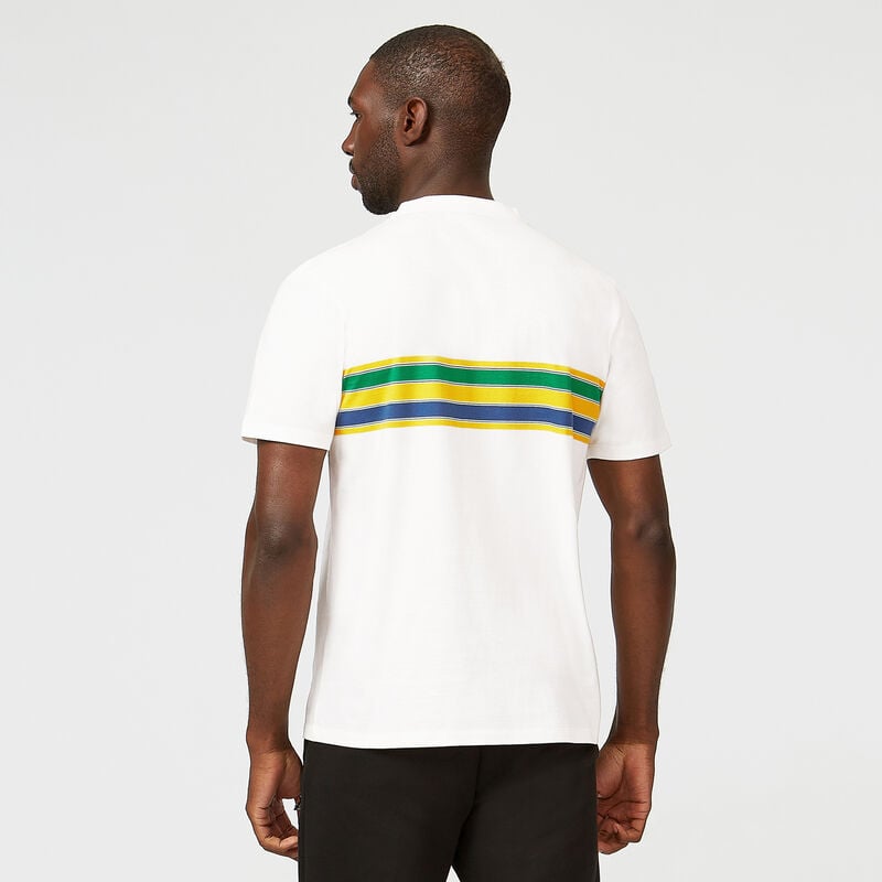 AS FW MENS STRIPE TEE - white