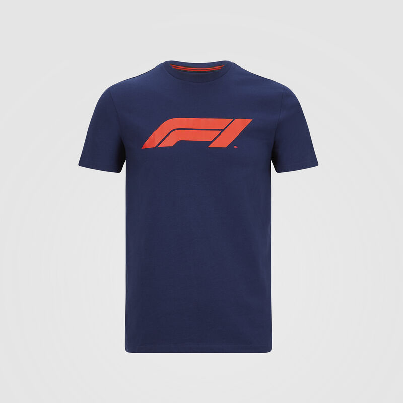 F1 FW MENS LARGE LOGO TEE - navy