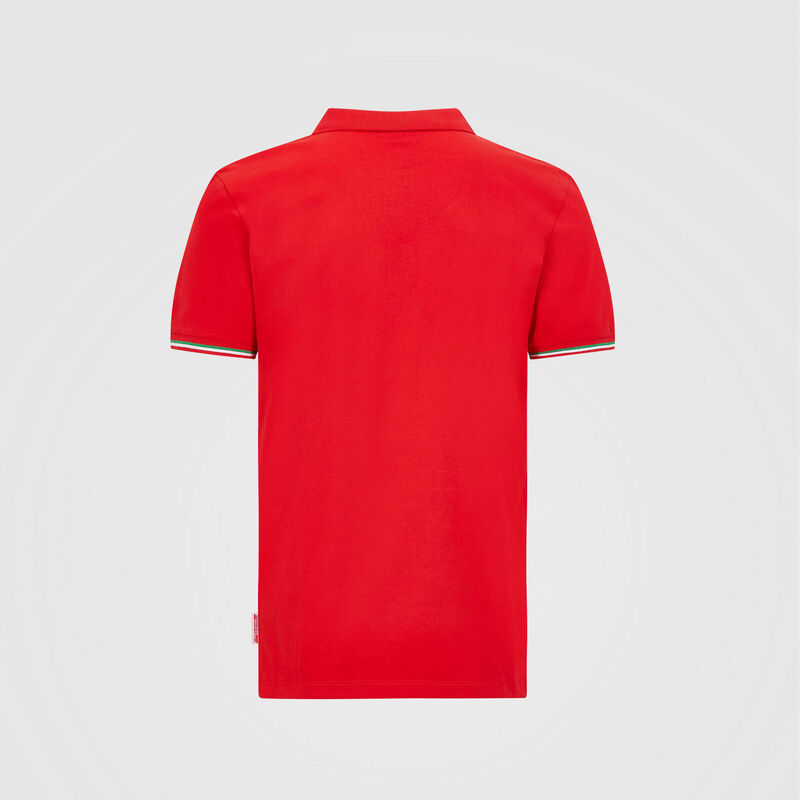 SF FW MENS ITALIAN FLAG POLO - red