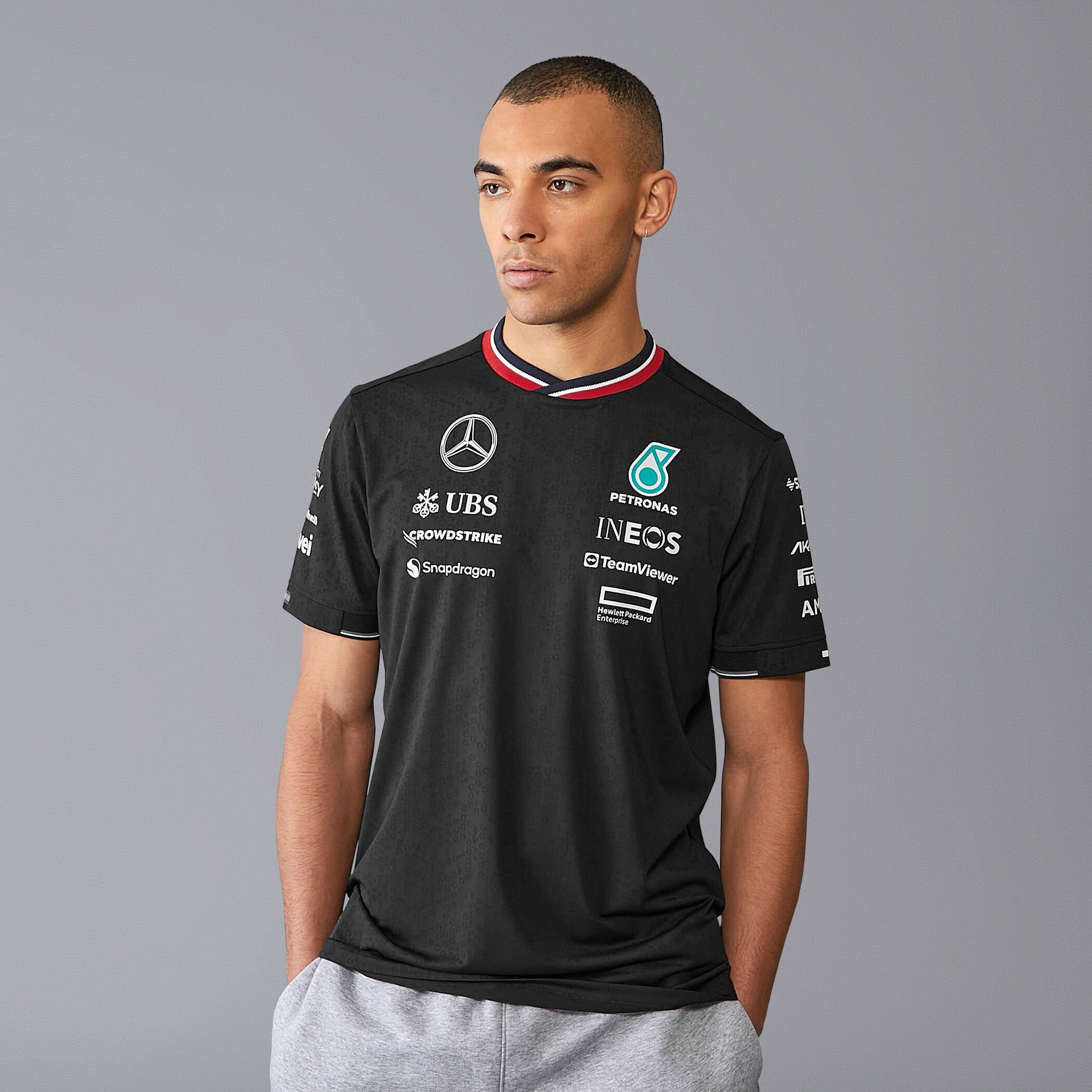 2024 Team Driver T shirt Mercedes AMG F1 Fuel For Fans