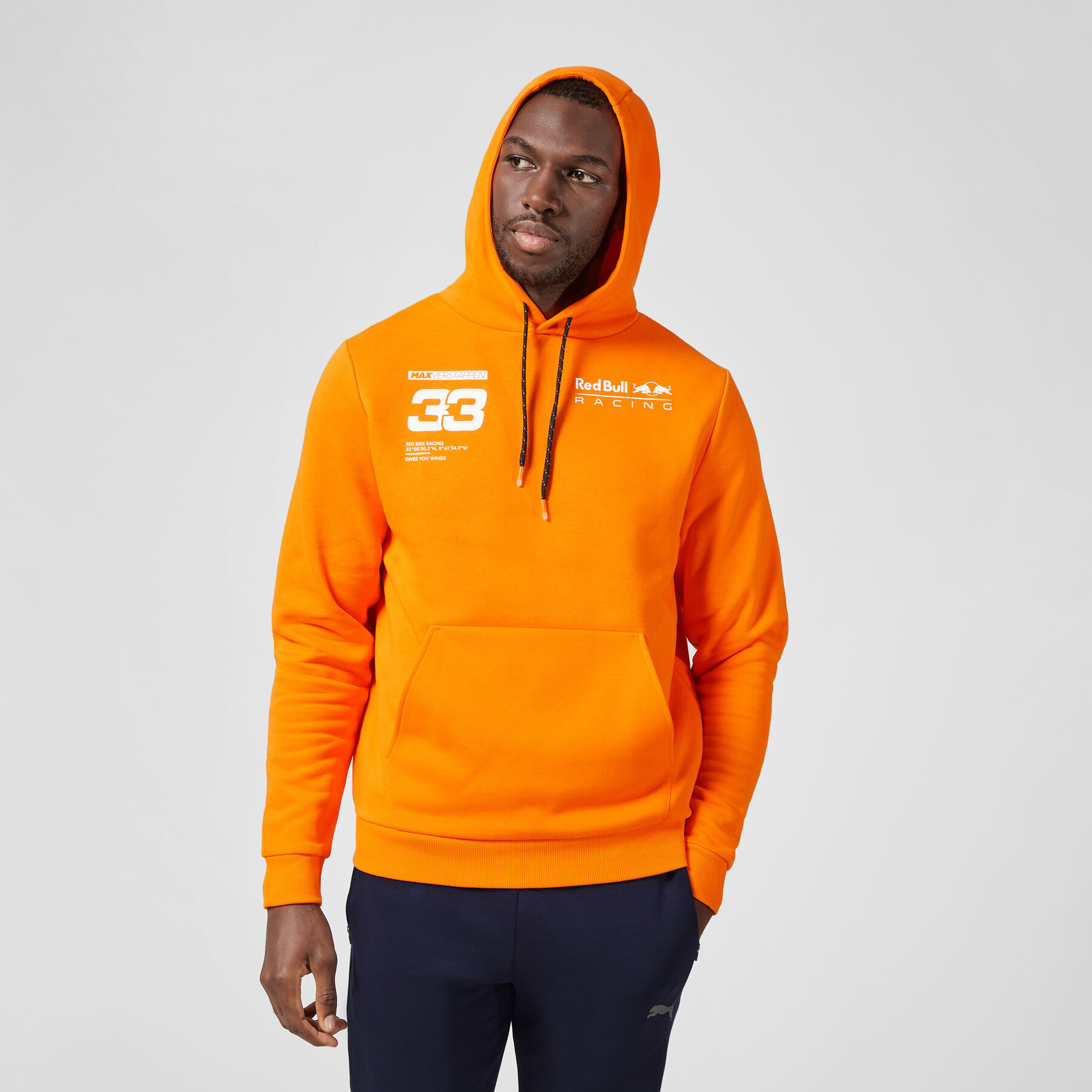 orange red hoodie