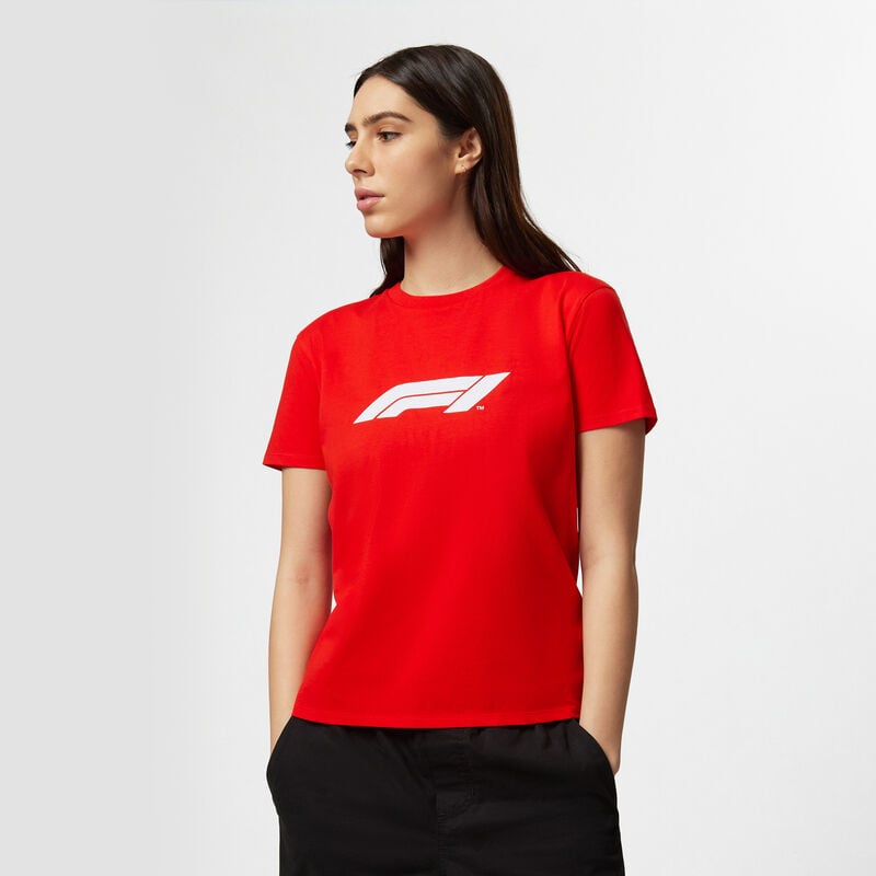 F1 FW WOMENS LOGO TEE - red