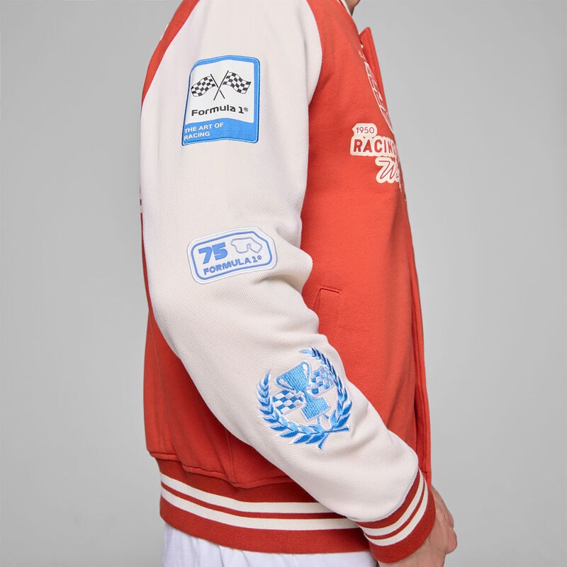 F1 FW HERITAGE VARISITY JACKET - red