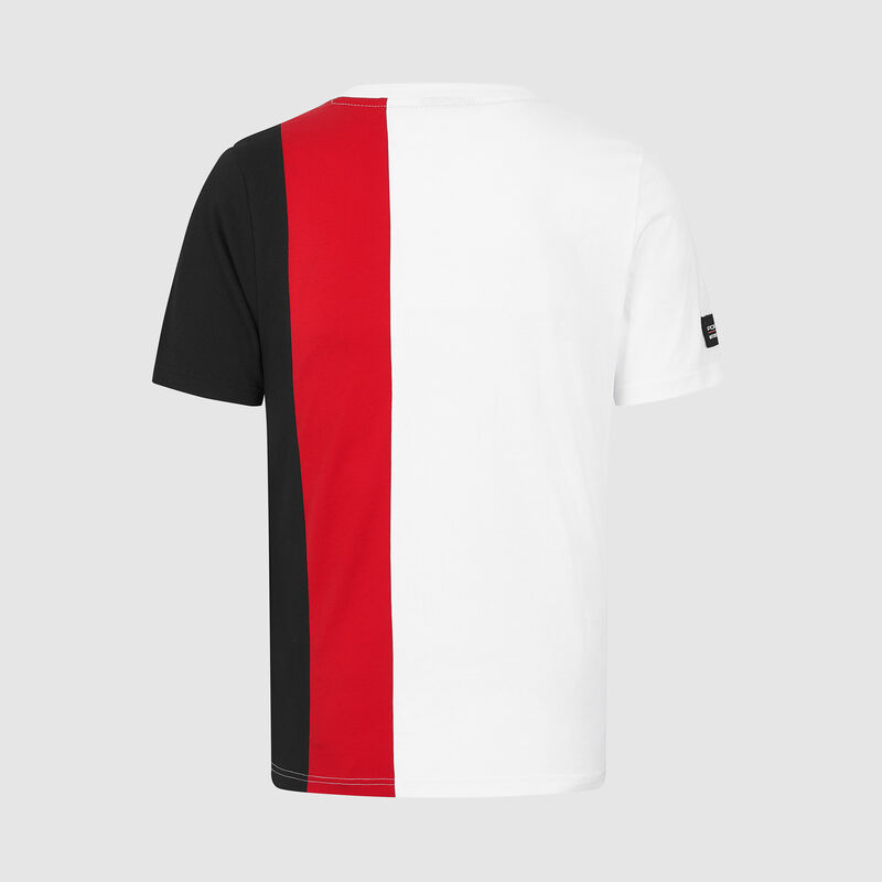 PORSCHE FW MENS STRIPE TEE - white