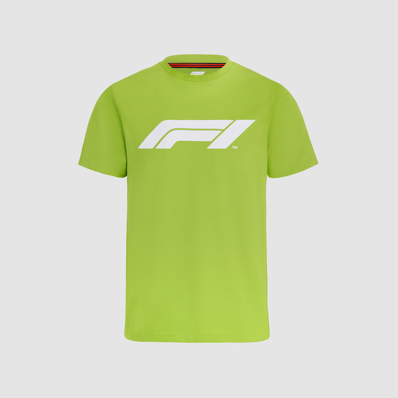 F1 FW MENS LARGE LOGO TEE - lime