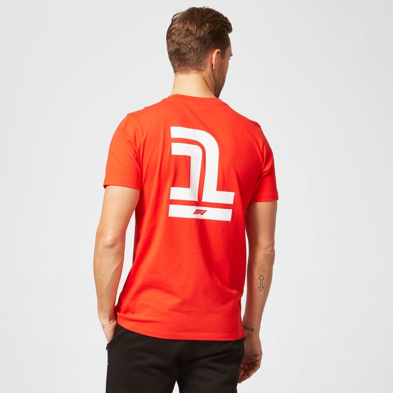 F1 FW MENS NO 1 TEE - red