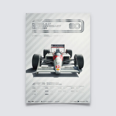 Formula 1® Decades: 80's McLaren MP4/4 Collectors Poster