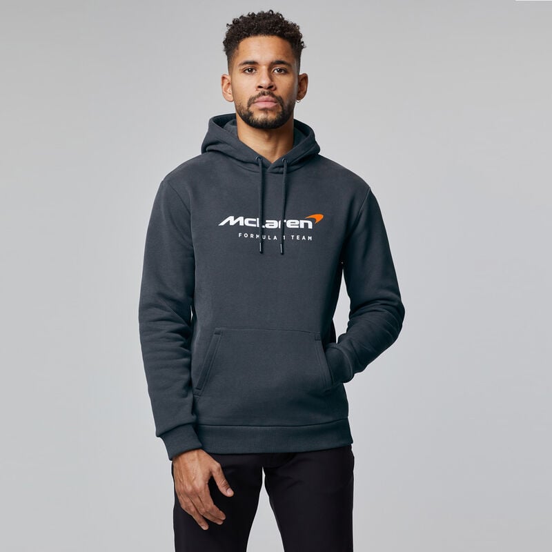 MCLAREN FW ESSENTAILS HOODY - Antracit