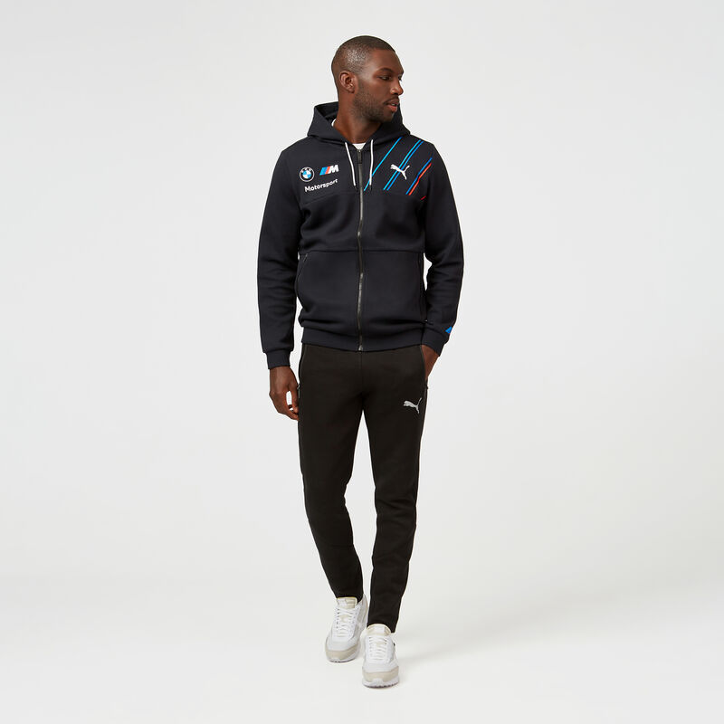 BMW RP MENS FULL ZIP HOODED SWEAT - grey