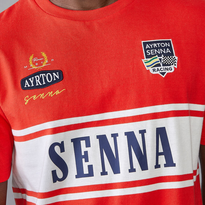 AS FW MENS LEGACY PATCHWORK SENNA TEE - red