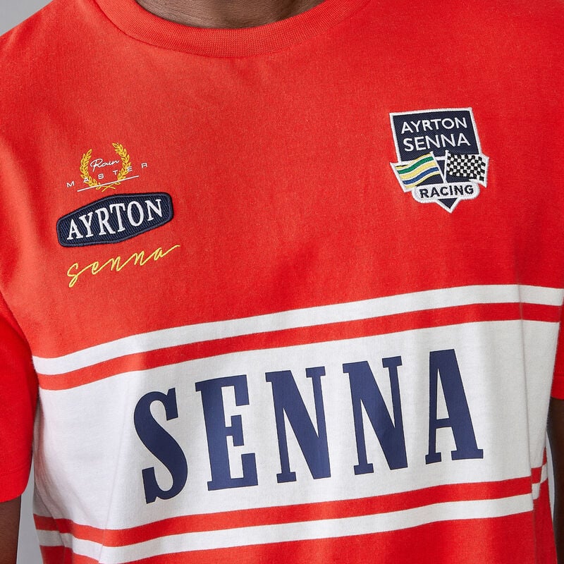 AS FW MENS LEGACY PATCHWORK SENNA TEE - red