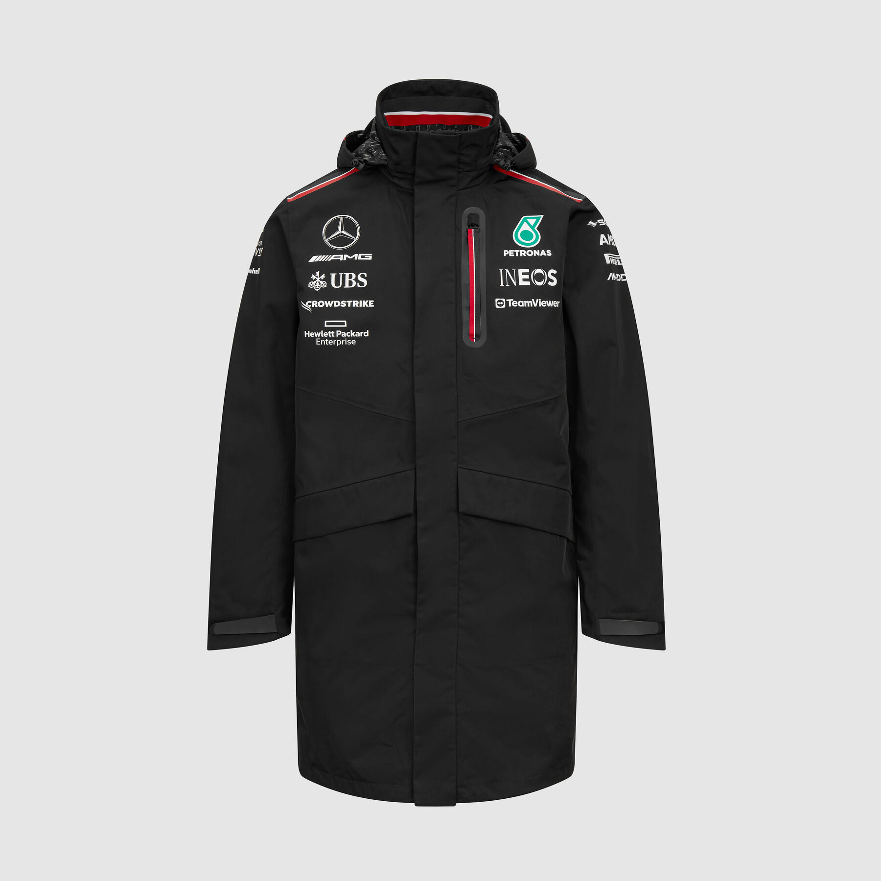 2023 Team Rain Jacket Mercedes AMG F1 Fuel For Fans