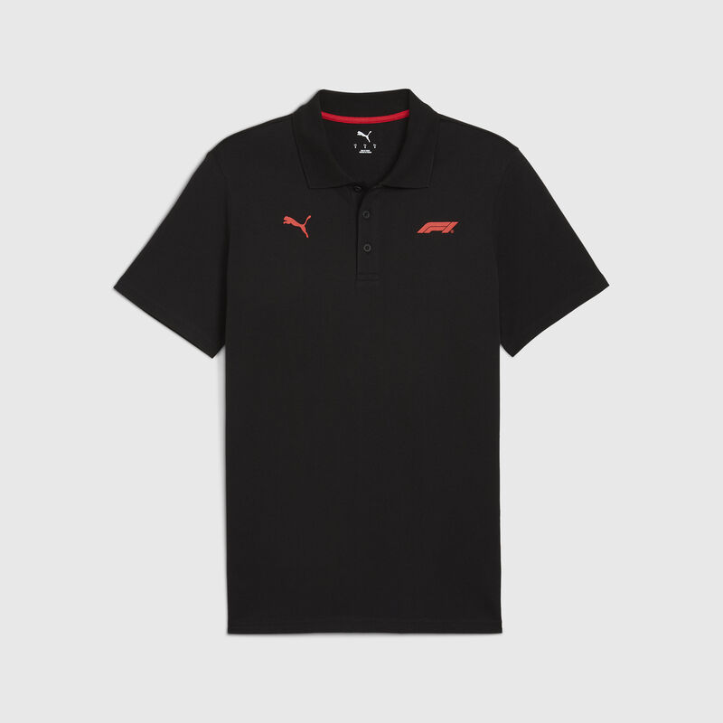 PUMA Small Logo Polo 2026 - F1 Collection - Puma black XS for males - 8719203714066 - Fuel For Fans F1 Merchandise store