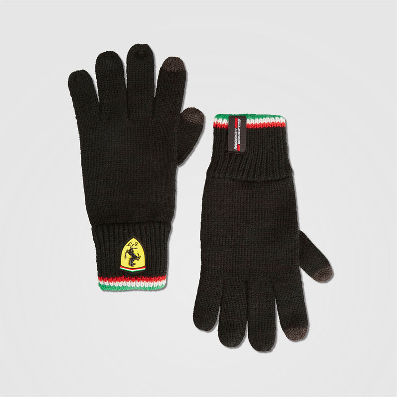 SF FW KNITTED TOUCH GLOVES - black
