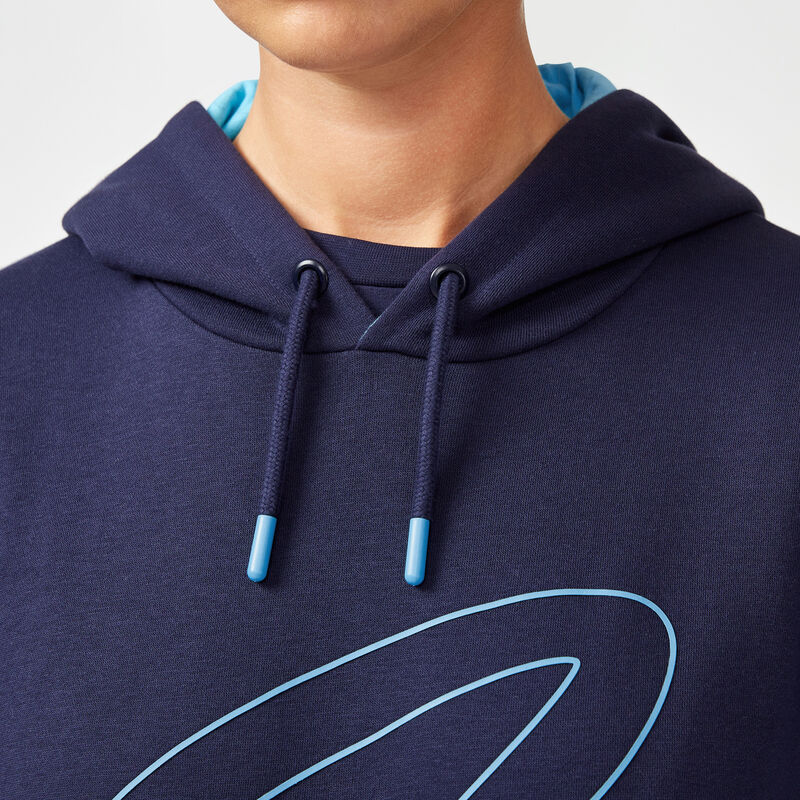 FE FW TONAL E LOGO HOODY - navy