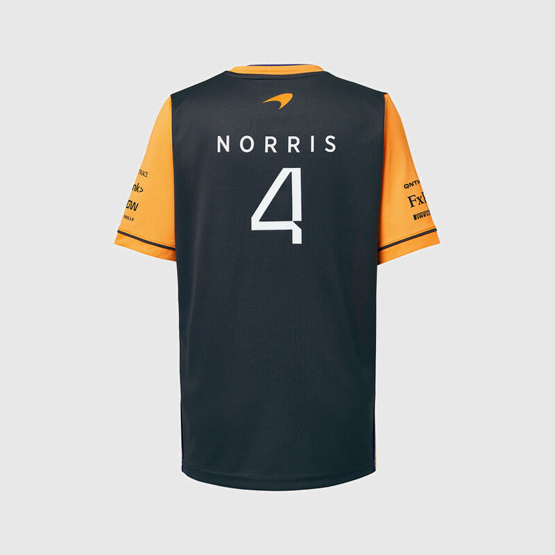 MCLAREN RP KIDS DRIVERS TEE - NORRIS - antracit