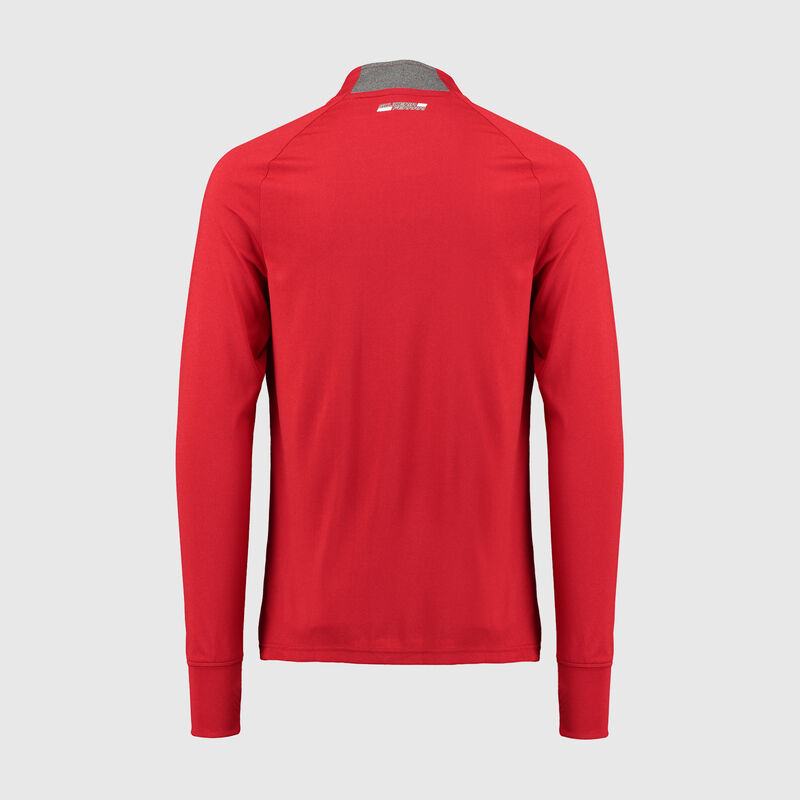 SF FW MENS LS 1/2 ZIP MIDLAYER - red