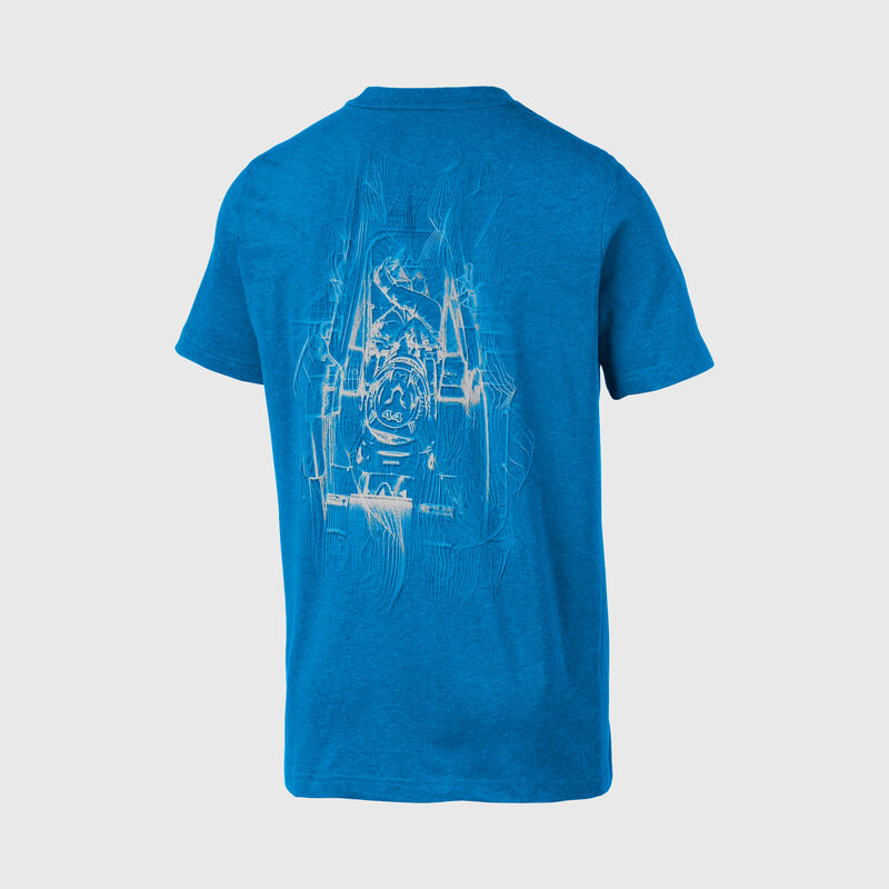 MAPM PU LS MENS DRIVER 1 GRAPHIC TEE - blue