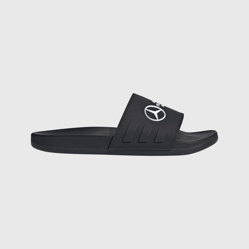 adidas Adilette Comfort Slides 2025 - Mercedes-AMG F1 - Black 42 - Fuel For Fans F1 Merchandise store