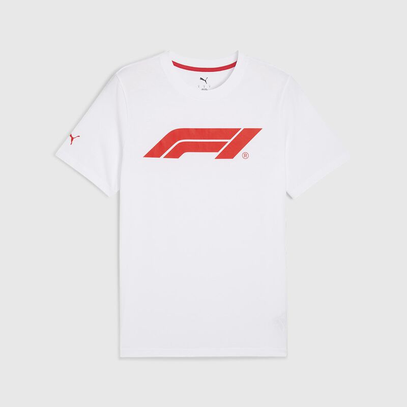 PUMA Logo T-shirt 2026 - F1 Collection - Puma white XS for males - 8719203714240 - Fuel For Fans F1 Merchandise store