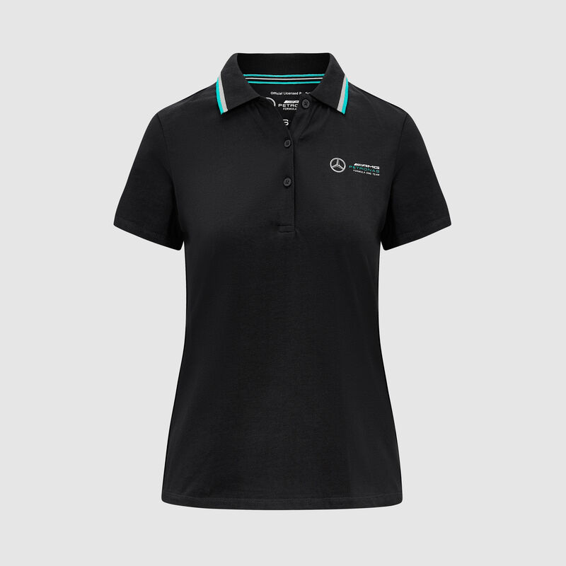 Women's Classic Polo 2023 - Mercedes-AMG F1 - Black XXL for females - 8719203306766 - Fuel For Fans F1 Merchandise store