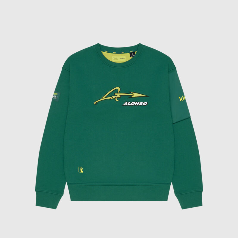 AMF1 FW KIMOA CHEST EMB SWEATSHIRT - green