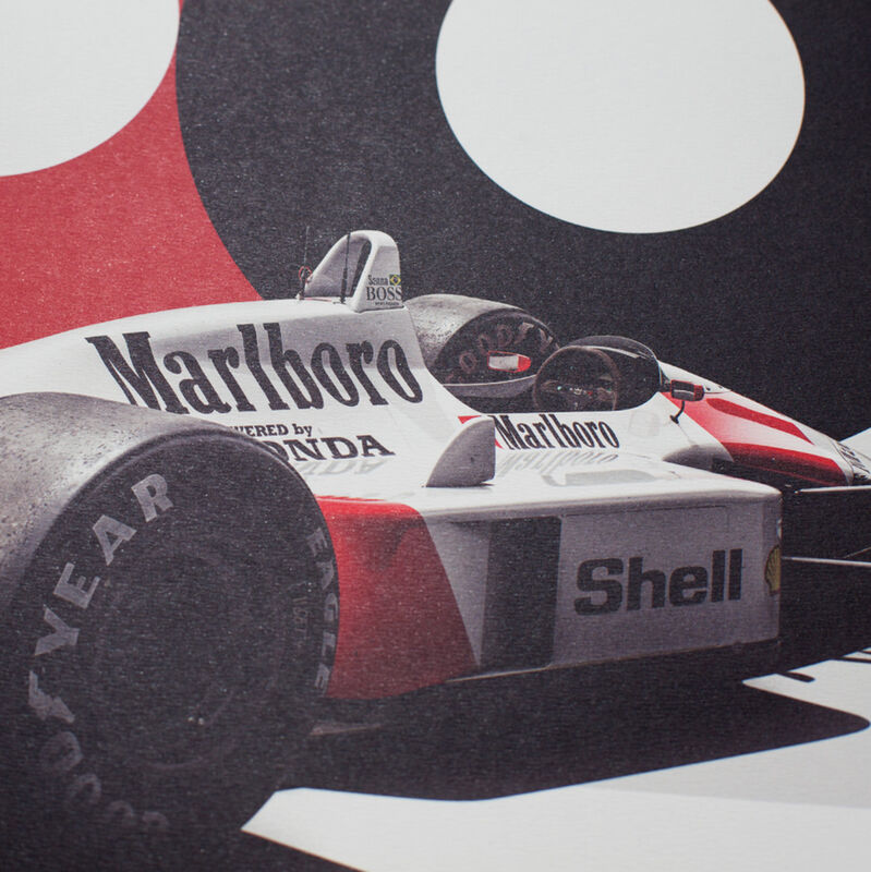 AYRTON SENNA MCLAREN 1988 POSTER - multicolor