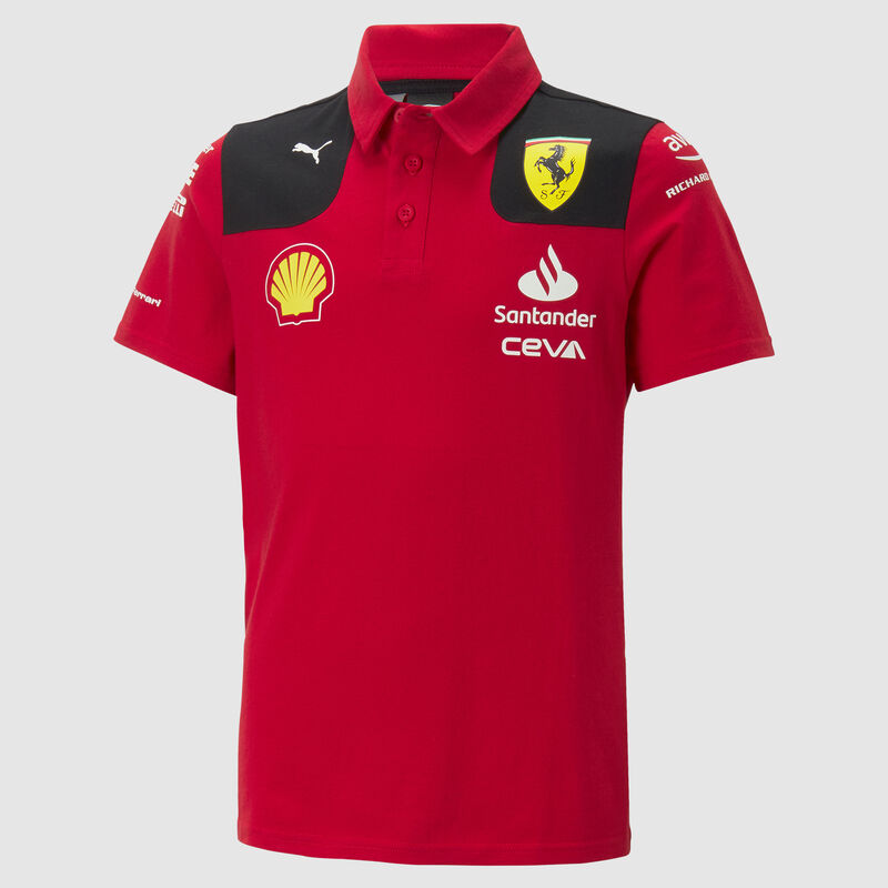 SF RP KIDS TEAM POLO - red
